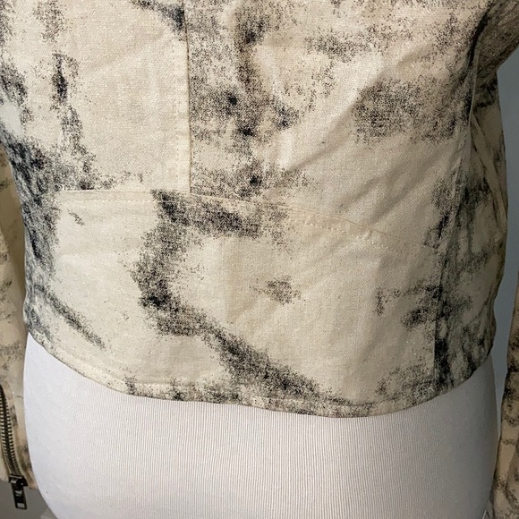 NWOT Rhyme & Echo Shayna Linen Moto Jacket XS - Picture 9 of 11